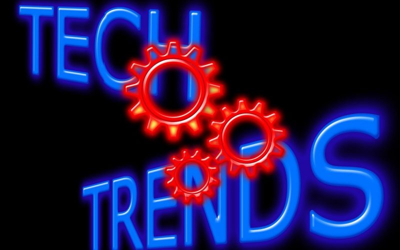 Free technology trend development illustration